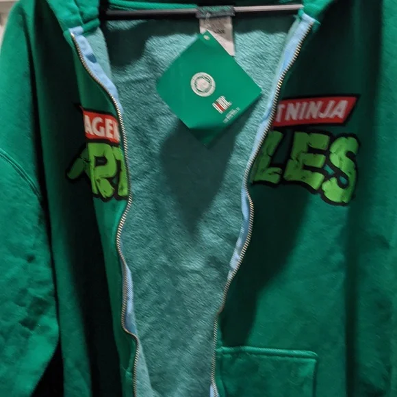 NWT Teenage mutant ninja turtles 2006 Vintage Zip Up Hoodie XL Y2K Casual TMNT - Picture 5 of 7